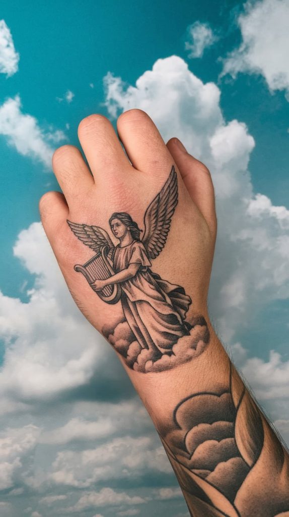 angel tattoo