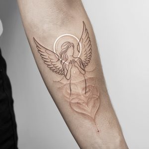 angel tattoo designs for men