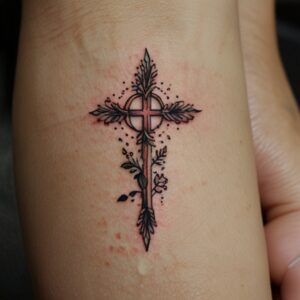 arm cross tattoo designs