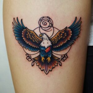 bald eagle tattoo design