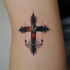 celtic cross design tattoo