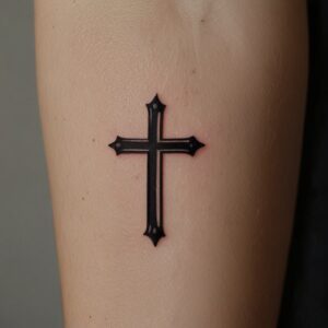 cross tattoo designs for forearm