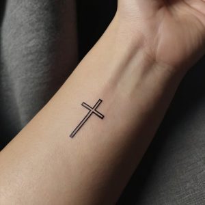 Simple cross tattoo designs