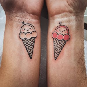 cute girl best friend tattoos