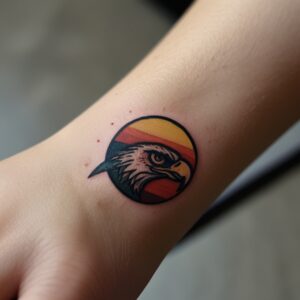 eagle flag tattoo designs