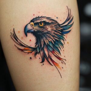 eagle flying tattoo designs