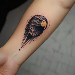 eagle neck tattoo designs