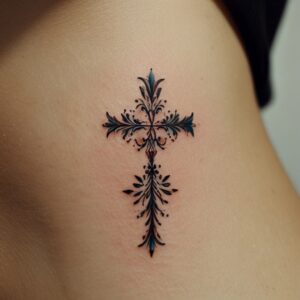 female cross tattoo designs