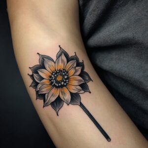 guy flower tattoo designs