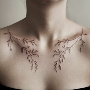 hot chest tattoos for girls