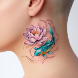 koi fish and lotus flower tattoo meaning