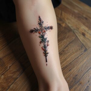 ladies cross tattoo designs