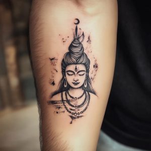 lord shiva trident tattoo