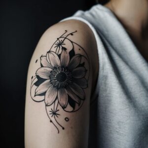 male flower tattoo designs