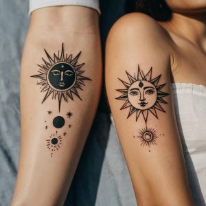 matching best friend tattoos