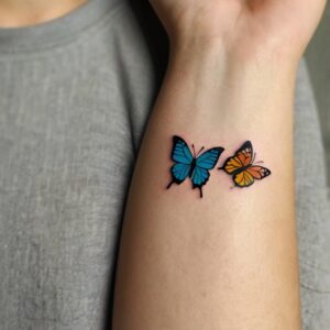 meaningful small butterfly tattoos