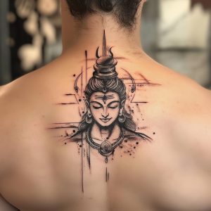 shiva trishul tattoo