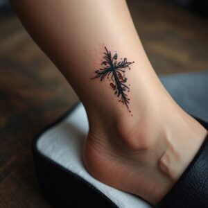 small cross tattoo designs