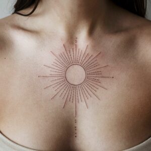 unique chest tattoos for girls