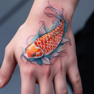 3d koi fish tattoo designs