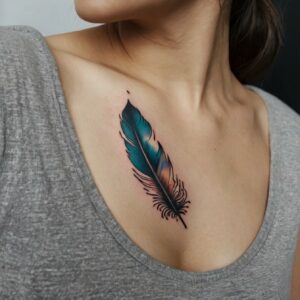 angel feather tattoo designs