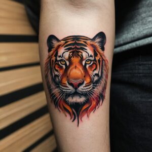 angry tiger tattoo designs