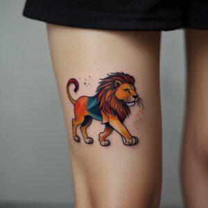 arm lion tattoo designs