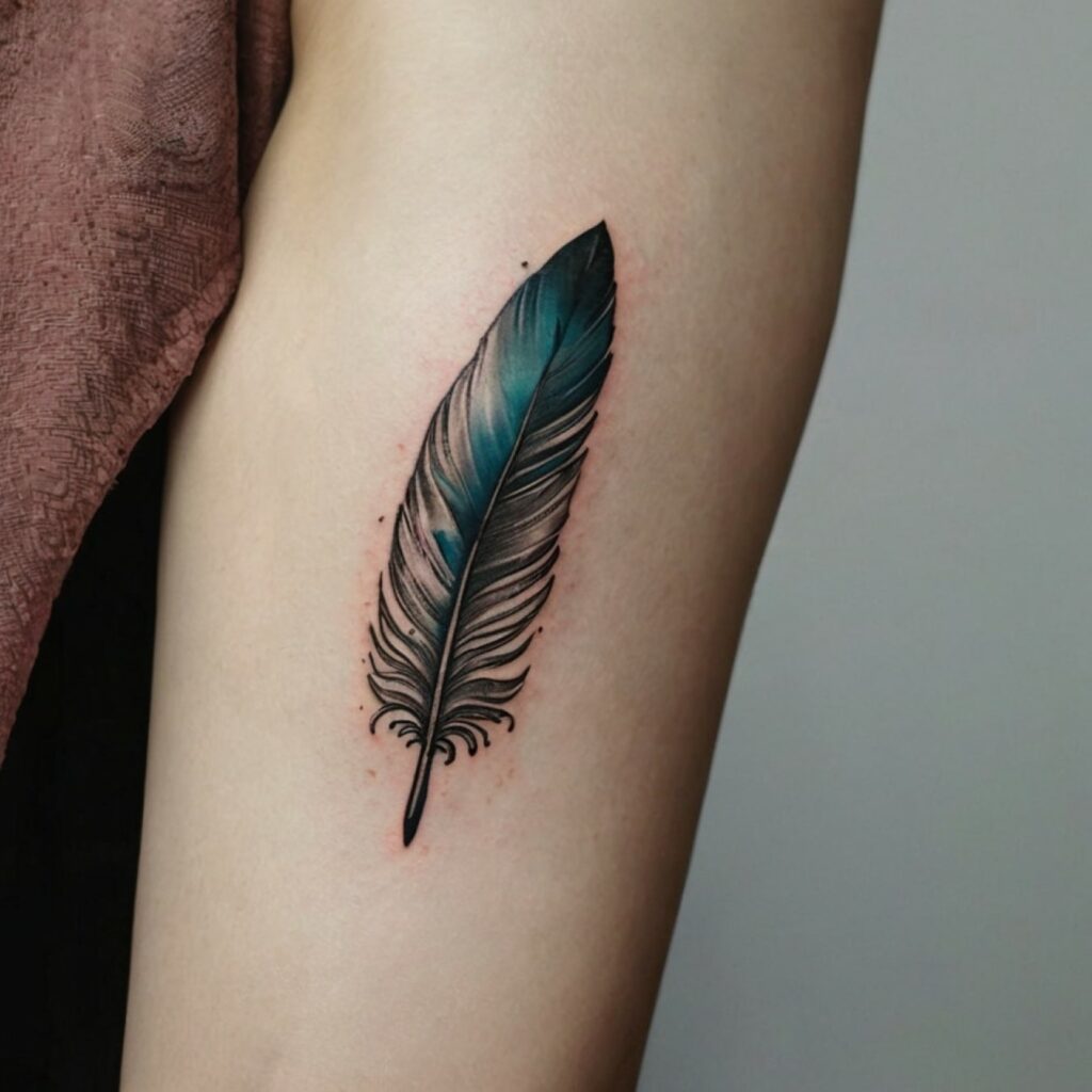 arrow feather tattoo designs