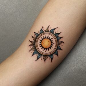 beautiful sun tattoo designs