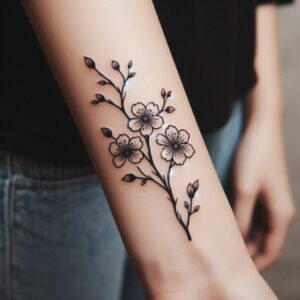 best cherry blossom tattoo designs