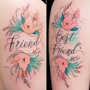 best friend finger tattoos