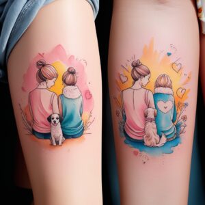 best friend matching tattoos