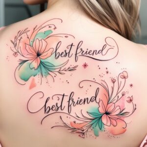 best friend tattoos female