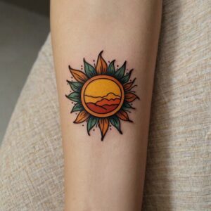 best sun tattoo designs