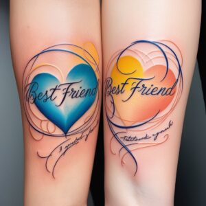 bestie unique best friend tattoos for 2