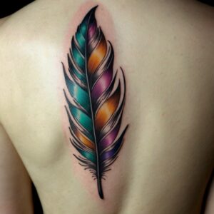 bird feather tattoo designs