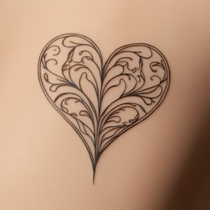 black heart tattoo designs