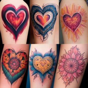 broken heart tattoo designs