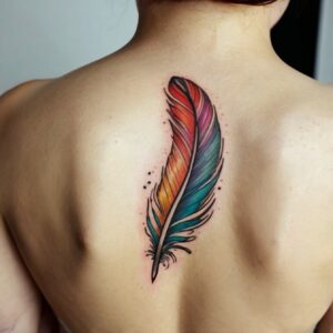 butterfly and feather tattoo designs