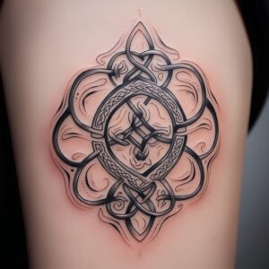 celtic cross design tattoo