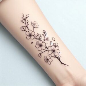 cherry blossom flower tattoo designs