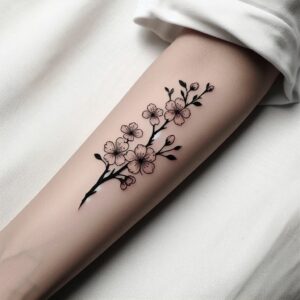 cherry blossom tattoo design