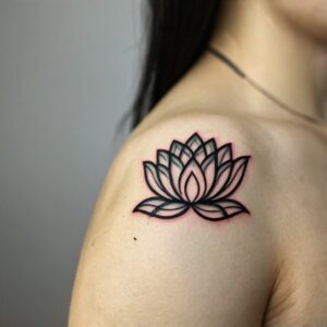 chinese lotus flower tattoo designs