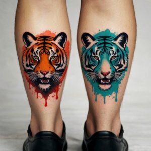 chinese zodiac tiger tattoo designs