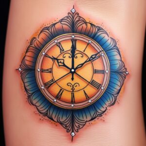 clock gear tattoo designs