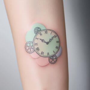 clock tattoo designs for men