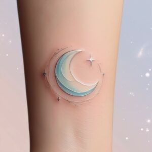 crescent moon tattoo designs