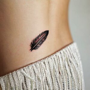 crow feather tattoo designs