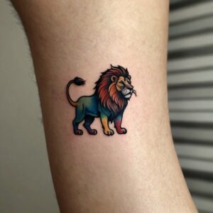 easy simple lion tattoo designs