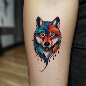 family wolf pack tattoo designs